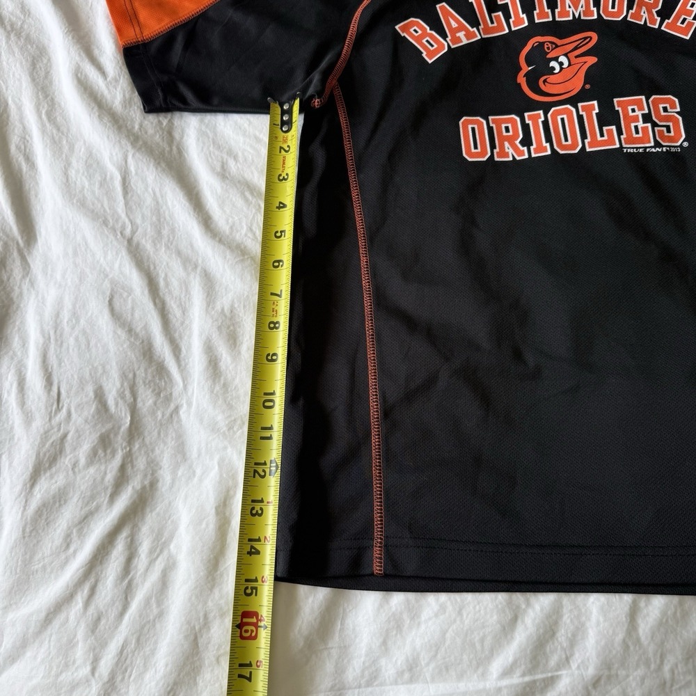 Genuine Merchandise Baltimore Orioles MLB Jersey Black/Orange V-Neck Size M/M - Picture 3 of 7